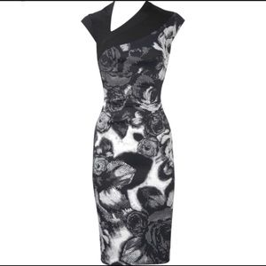 Karen Millen printed Rose Sheath Dress